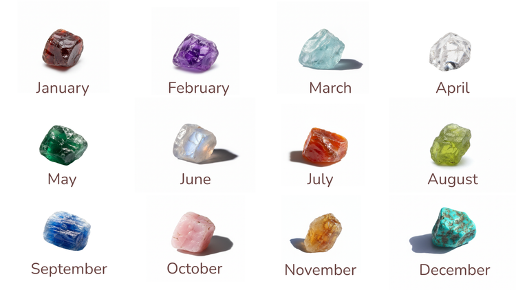 12 Month Birthstones Collection