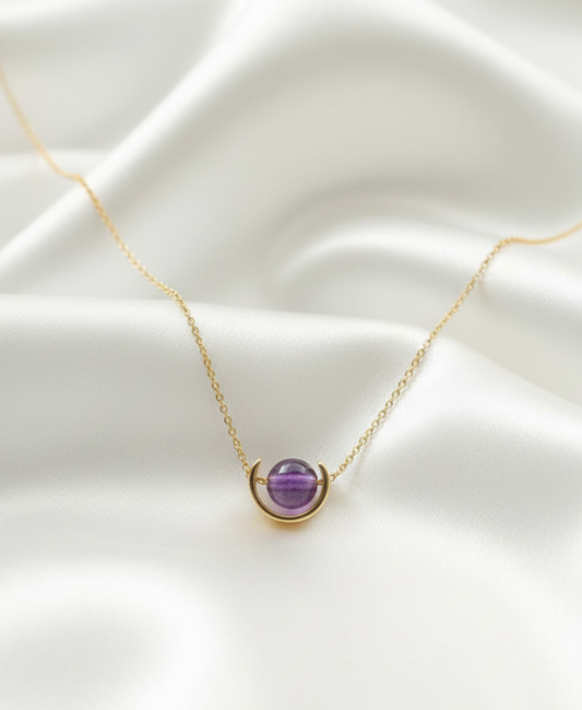 Amethyst Gold-Plated Necklace