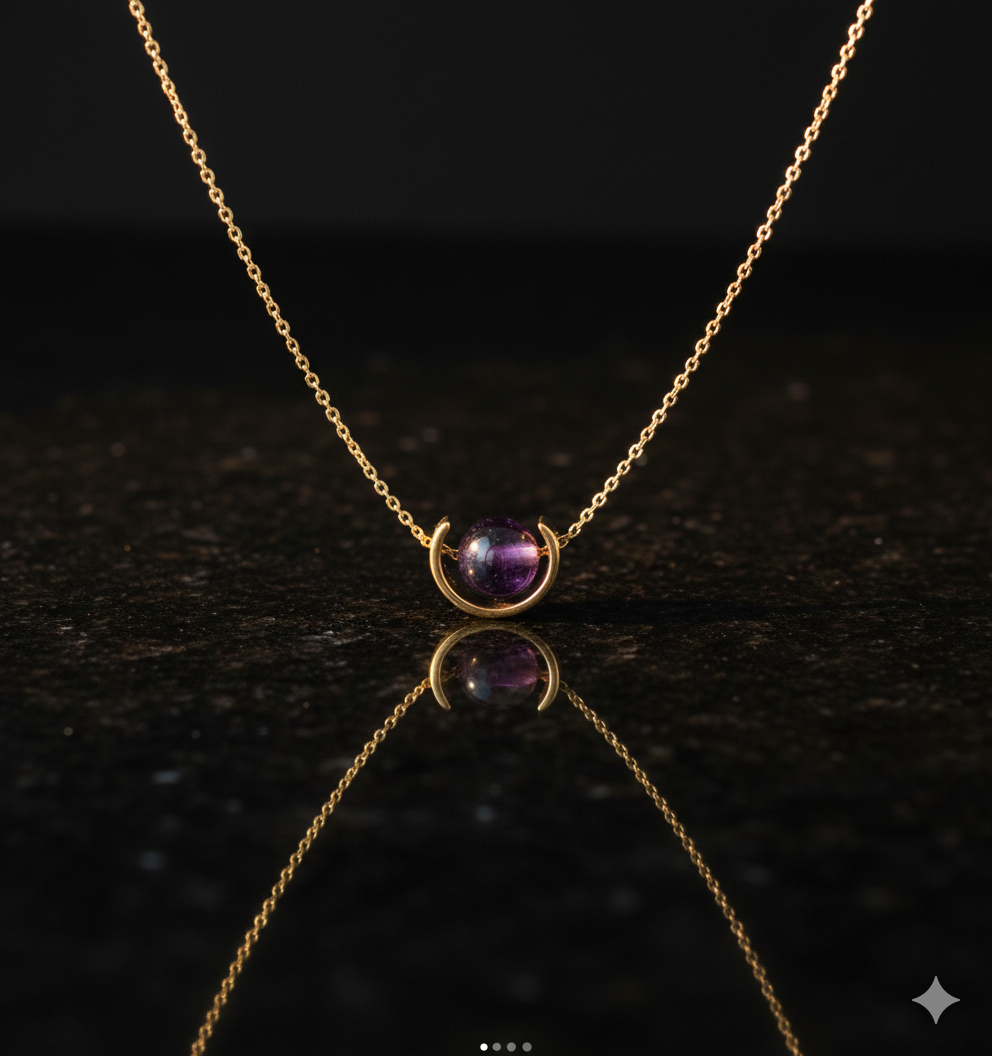 Amethyst Gold-Plated Necklace
