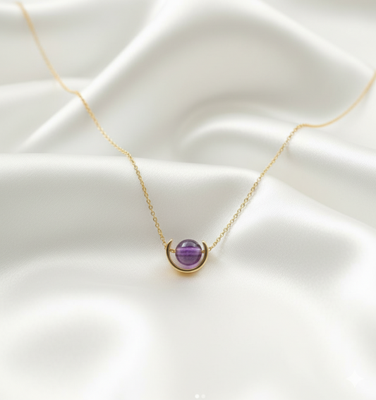 Amethyst Gold-Plated Necklace